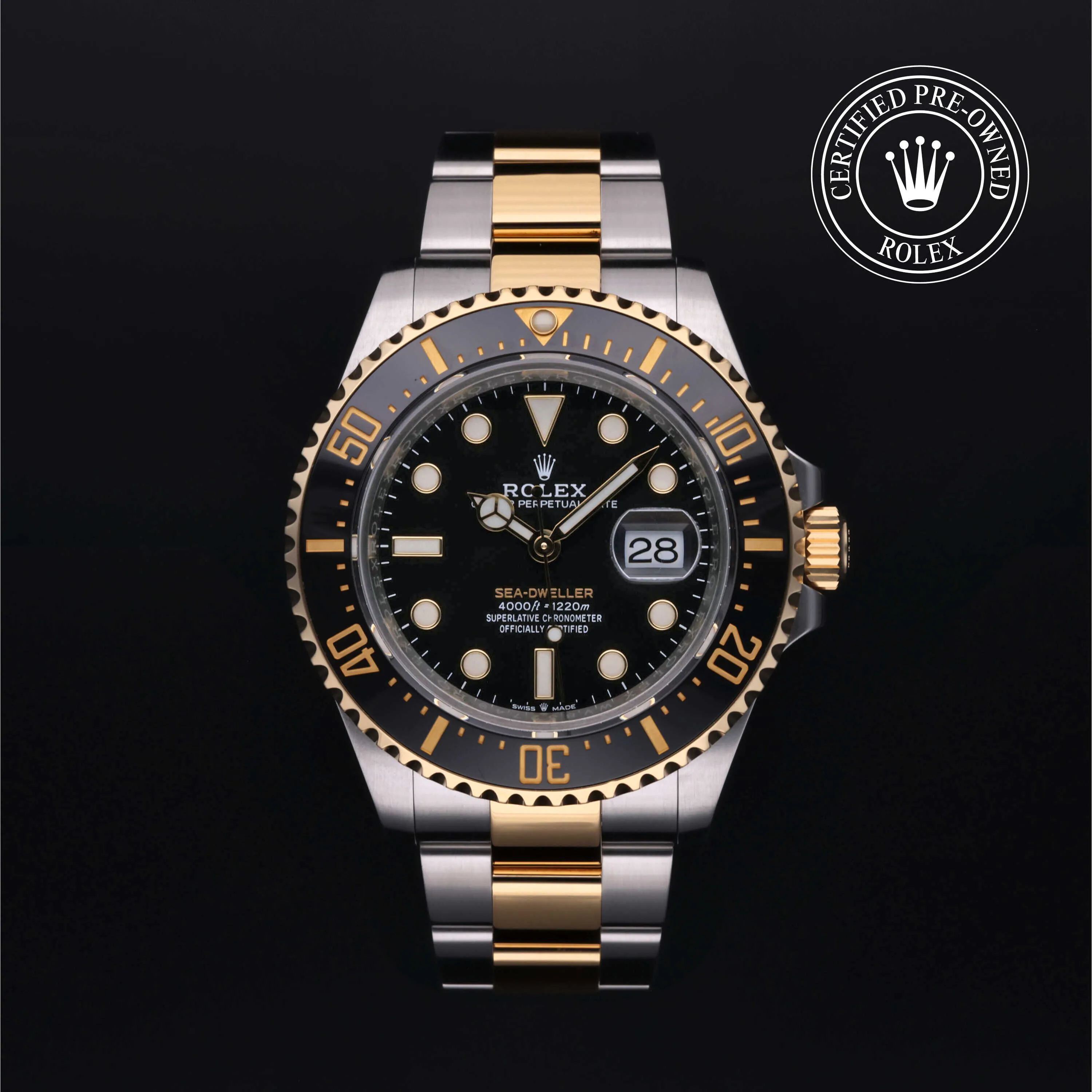 Rolex Sea-Dweller 126603 43mm Yellow gold and Oystersteel Black