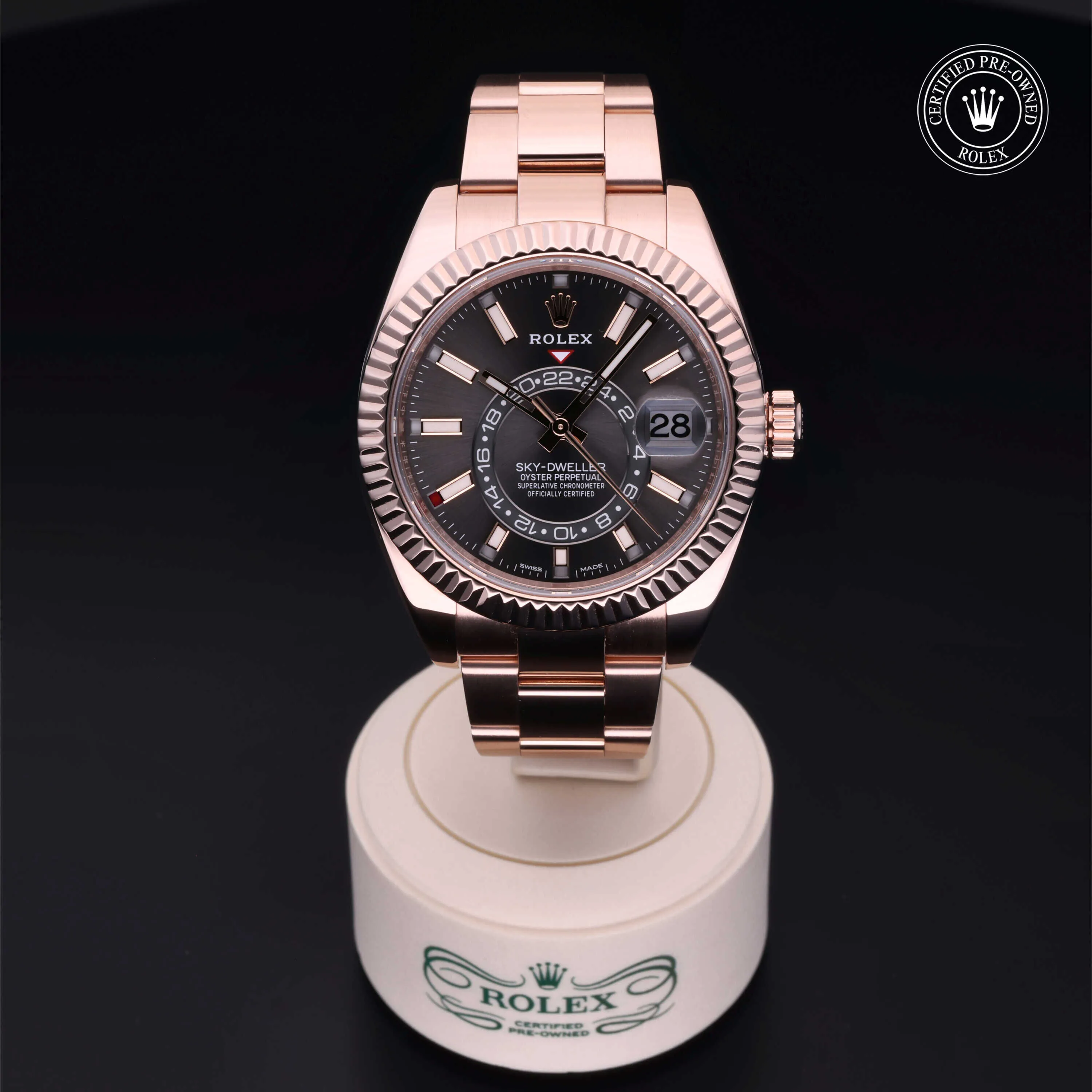 Rolex Sky-Dweller 326935 42mm Rose gold Silver Gray 1