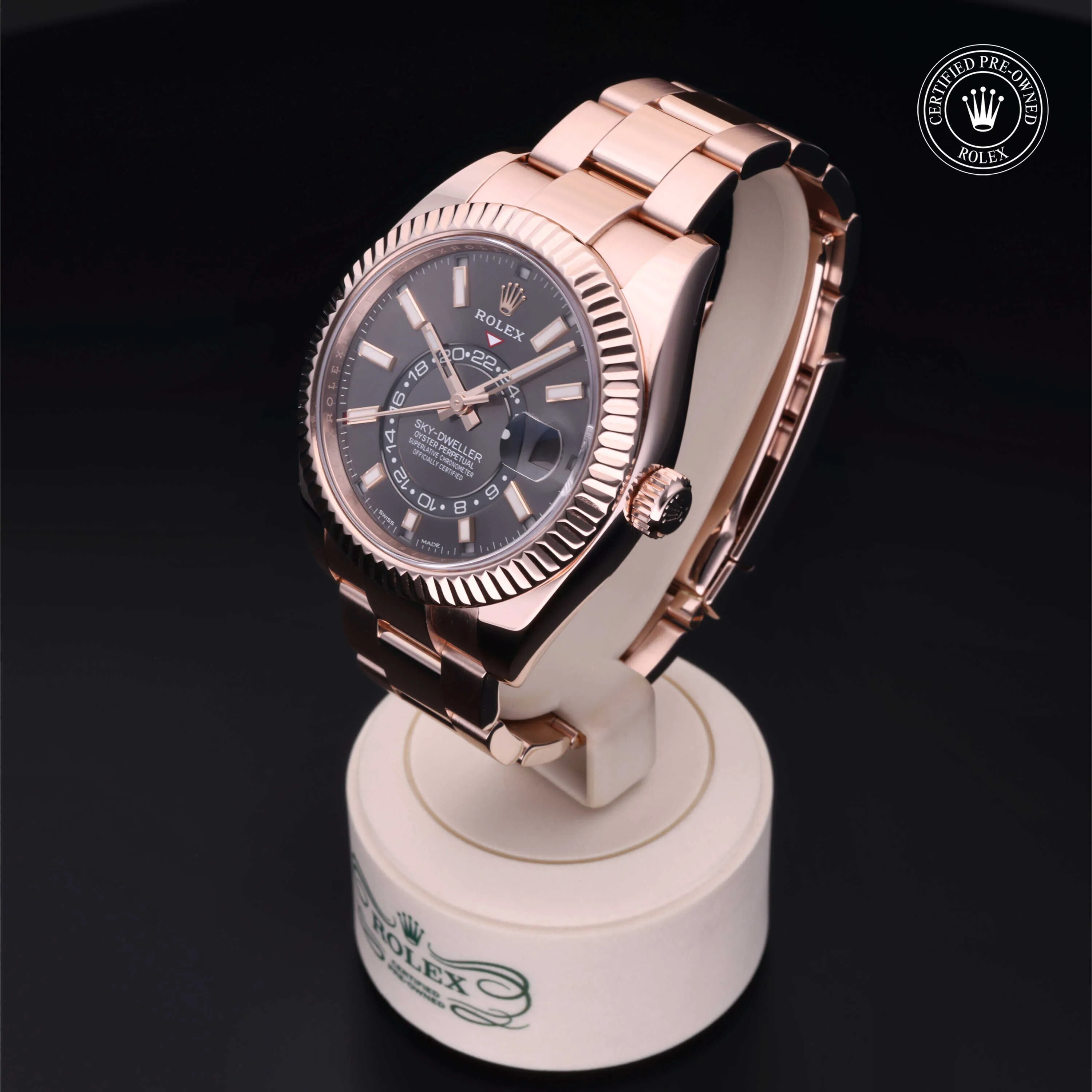 Rolex Sky-Dweller 326935 42mm Rose gold Silver Gray 2