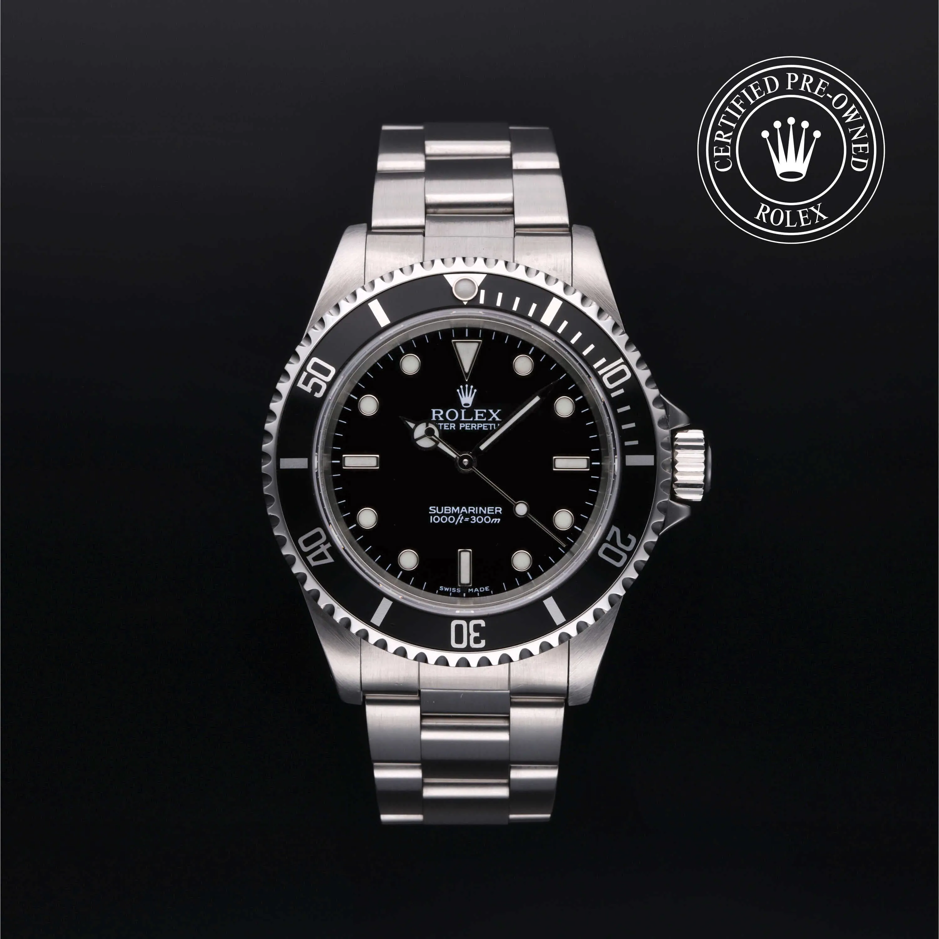 Rolex Submariner 14060 40mm Stainless steel Black