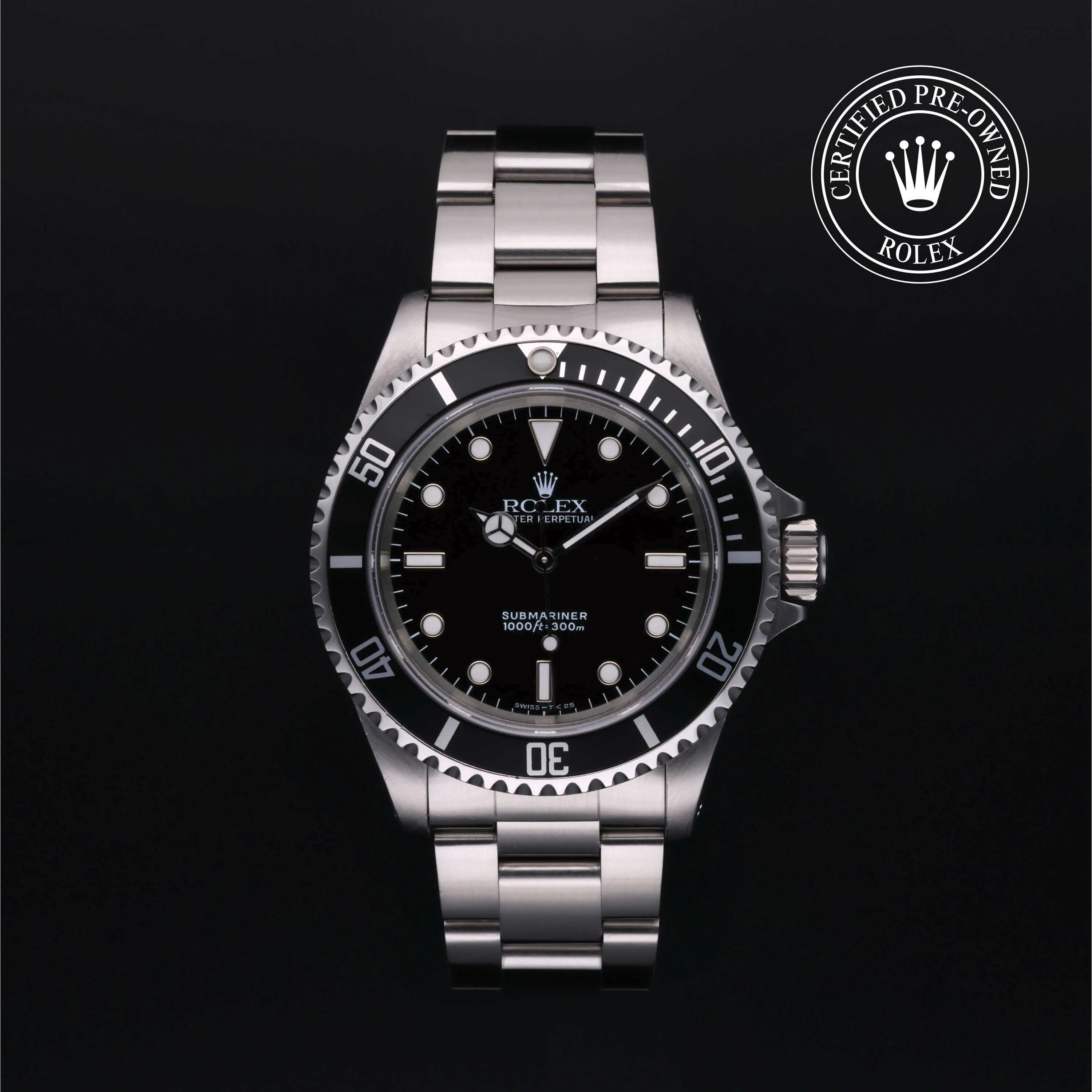 Rolex Submariner 14060 40mm Stainless steel Black