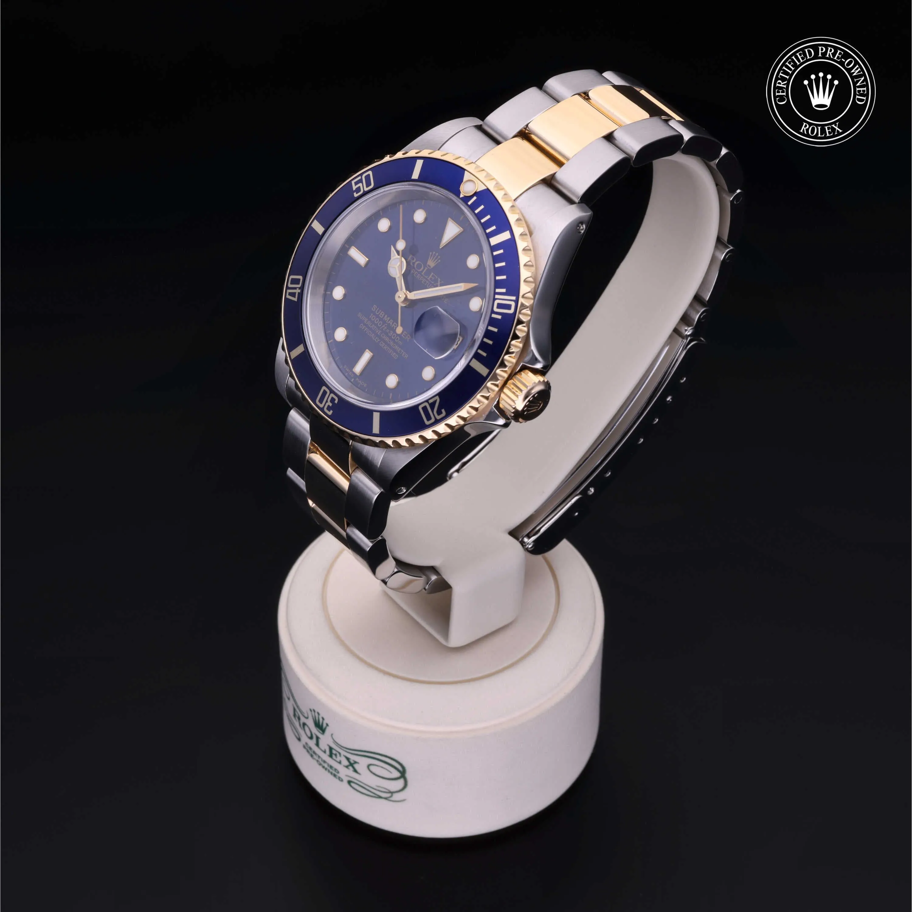 Rolex Submariner 16613 40mm Yellow gold and Stainless steel Blue 1