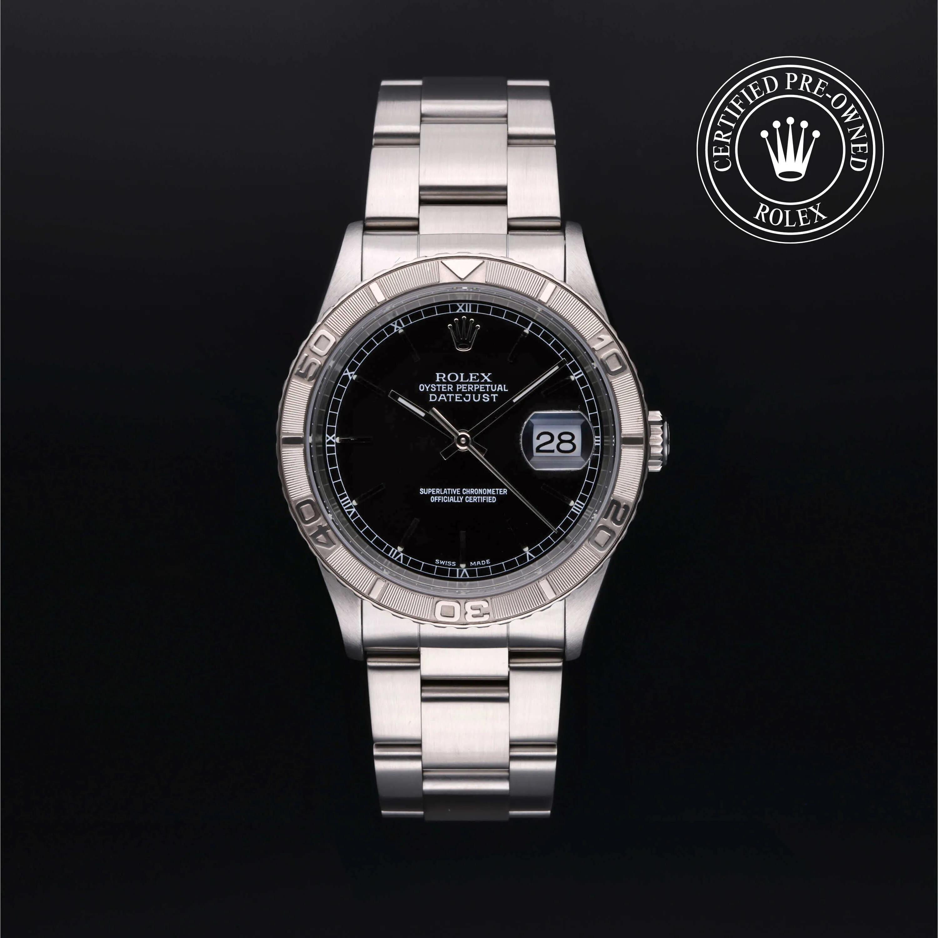 Rolex Datejust 16264 36mm Stainless steel Black