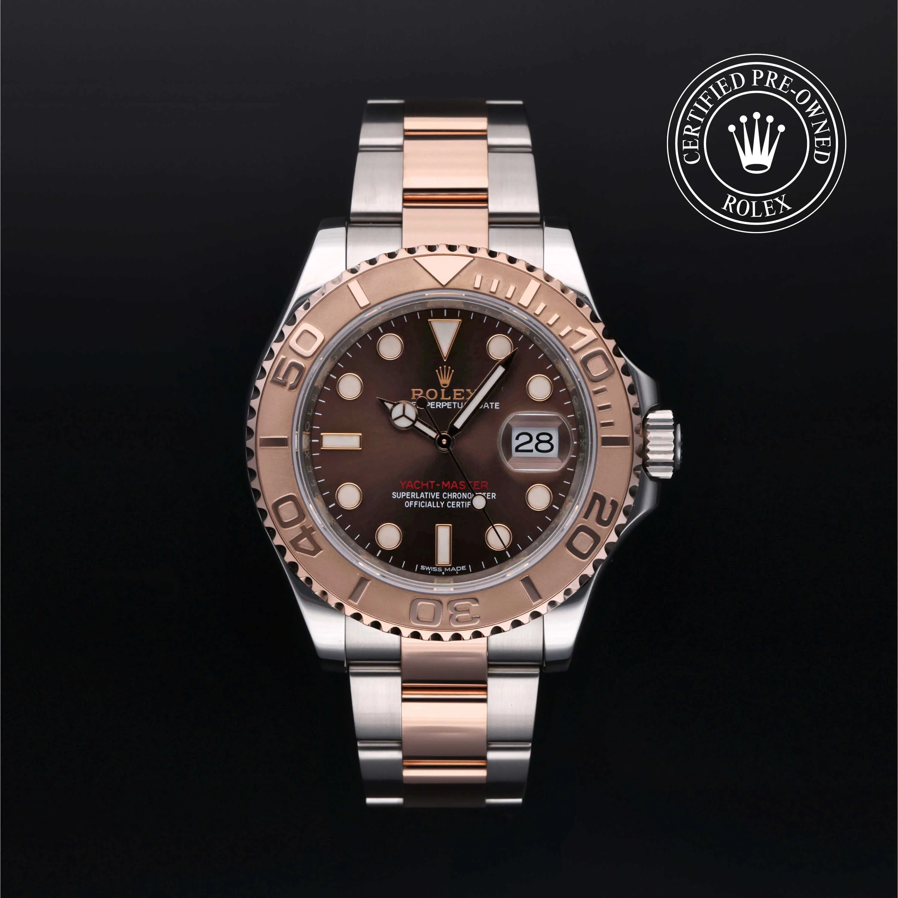 Rolex Yacht-Master 40 116621 40mm Rose gold and Stainless steel Brown