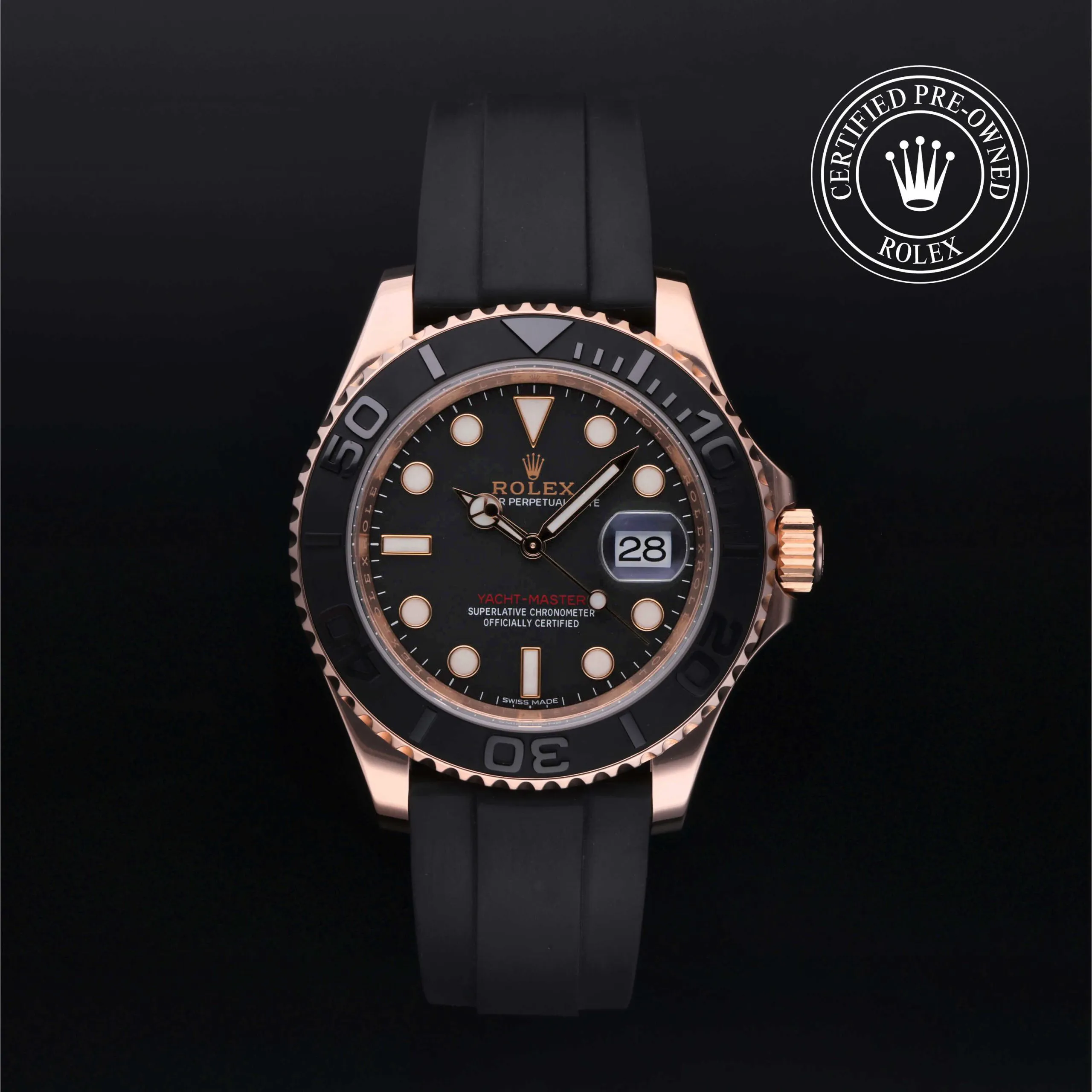 Rolex Yacht-Master 40 116655 40mm Rose gold Black