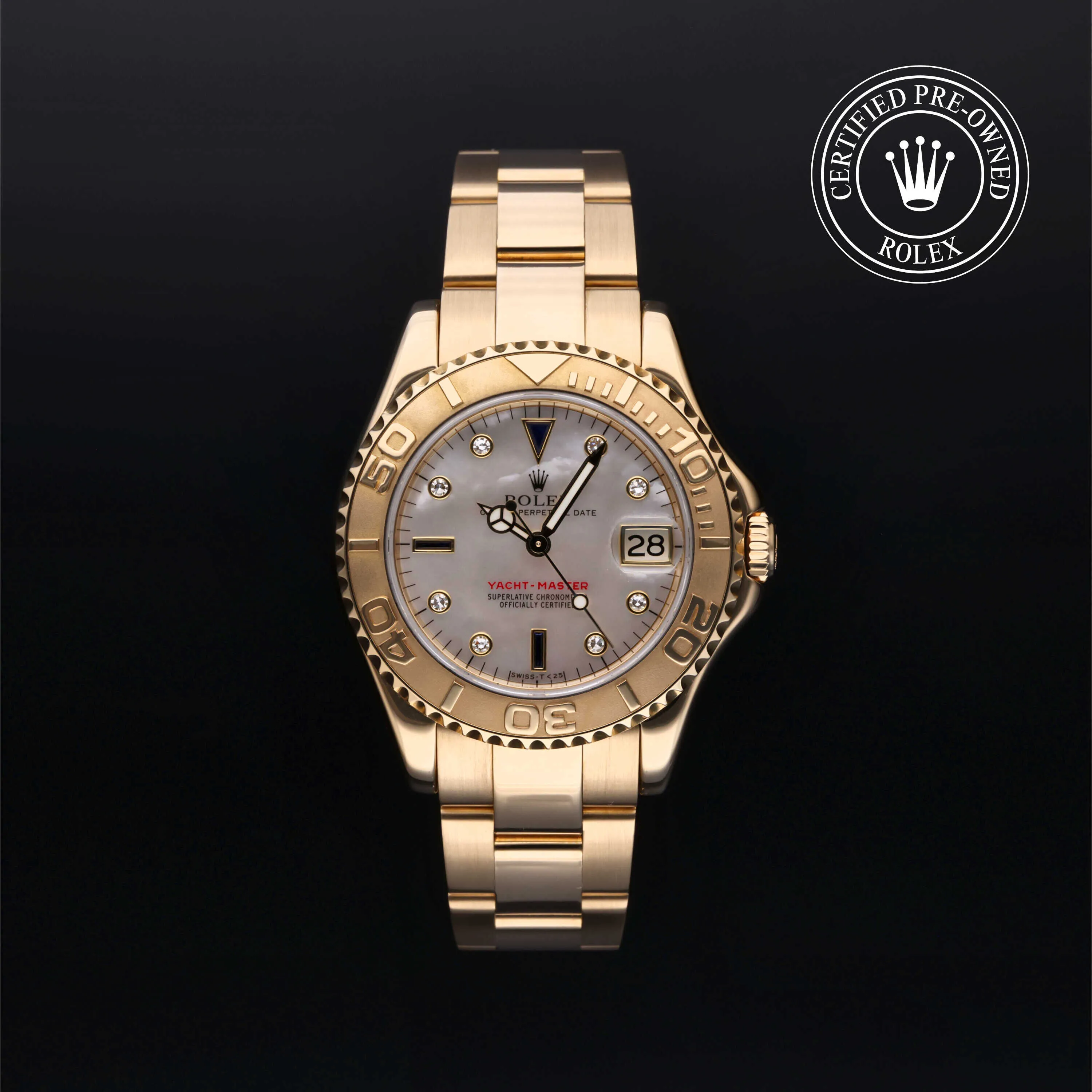 Rolex Yacht-Master 68628 35mm Yellow gold Blue