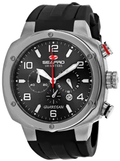 SeaPro Guardian SP3341 44mm Stainless steel Black