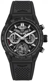 TAG Heuer Carrera Calibre HEUER 02 T Automatic Chronograph CAR5A8W.FT6071 Titanium Black