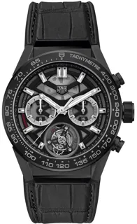 TAG Heuer Carrera Calibre HEUER 02 T Automatic Chronograph CAR5A90.FC6415 Ceramic Black