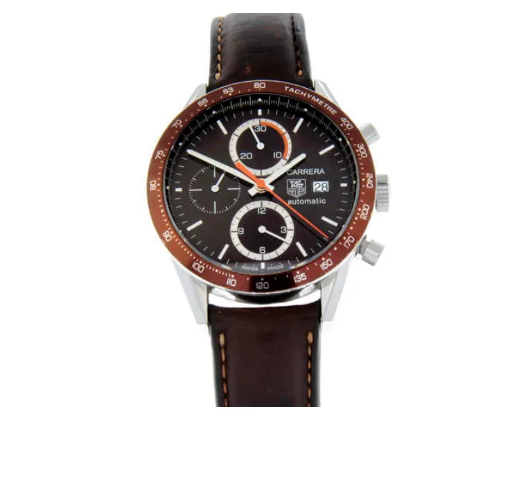 TAG Heuer Carrera CV2013 41mm Stainless steel Brown