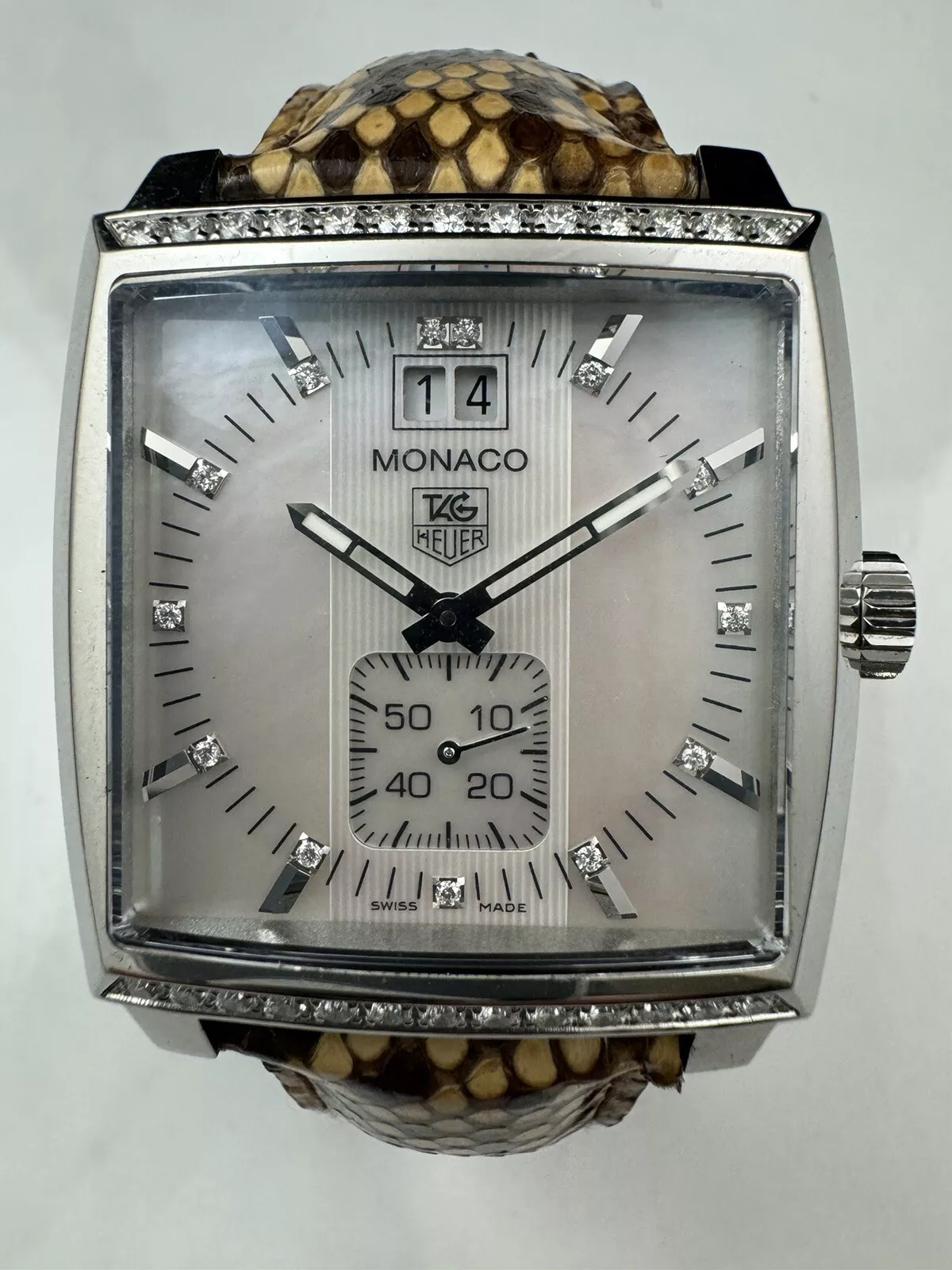 TAG Heuer Monaco WAW1313 37mm Diamonds