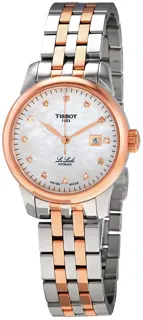 Tissot Le Locle T006.207.22.116.00 29mm Rose gold and Stainless steel White