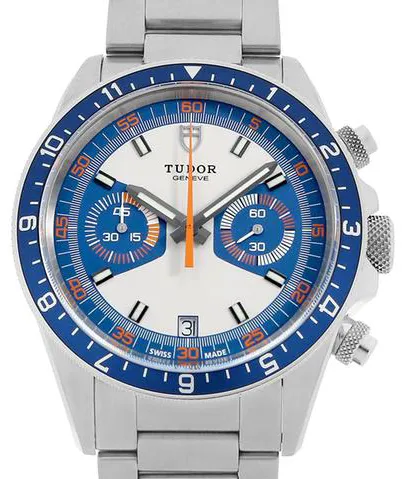 Tudor Heritage Chrono Blue 70330B 41mm Stainless steel Silver