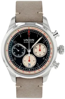 Union Glashütte Belisar Chronograph D009.427.16.052.02 Stainless steel Black