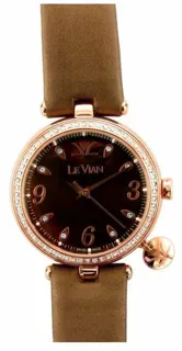 Le Vian Le Vian Time 178A 32mm Stainless steel Brown