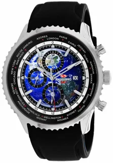 SeaPro Meridian World Timer GMT SP7520 47mm Stainless steel