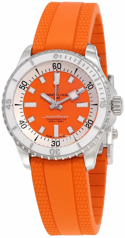 Breitling Superocean A17377211O1S1 36mm Stainless steel Orange