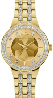 Bulova Phantom Crystal 97L176 Yellow gold and Stainless steel Champagne