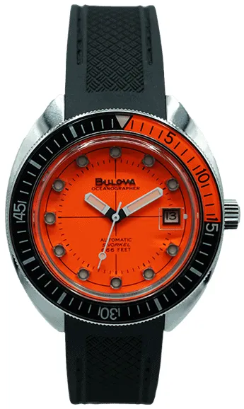 Bulova Oceanographer 98D175/B-BLU 41mm Stainless steel Orange