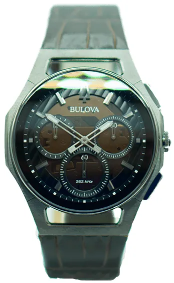 Bulova CURV 98A231 44mm Stainless steel Brown