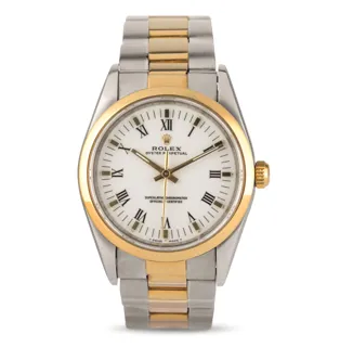 Rolex Oyster Perpetual 34 14203 Yellow gold and Stainless steel White