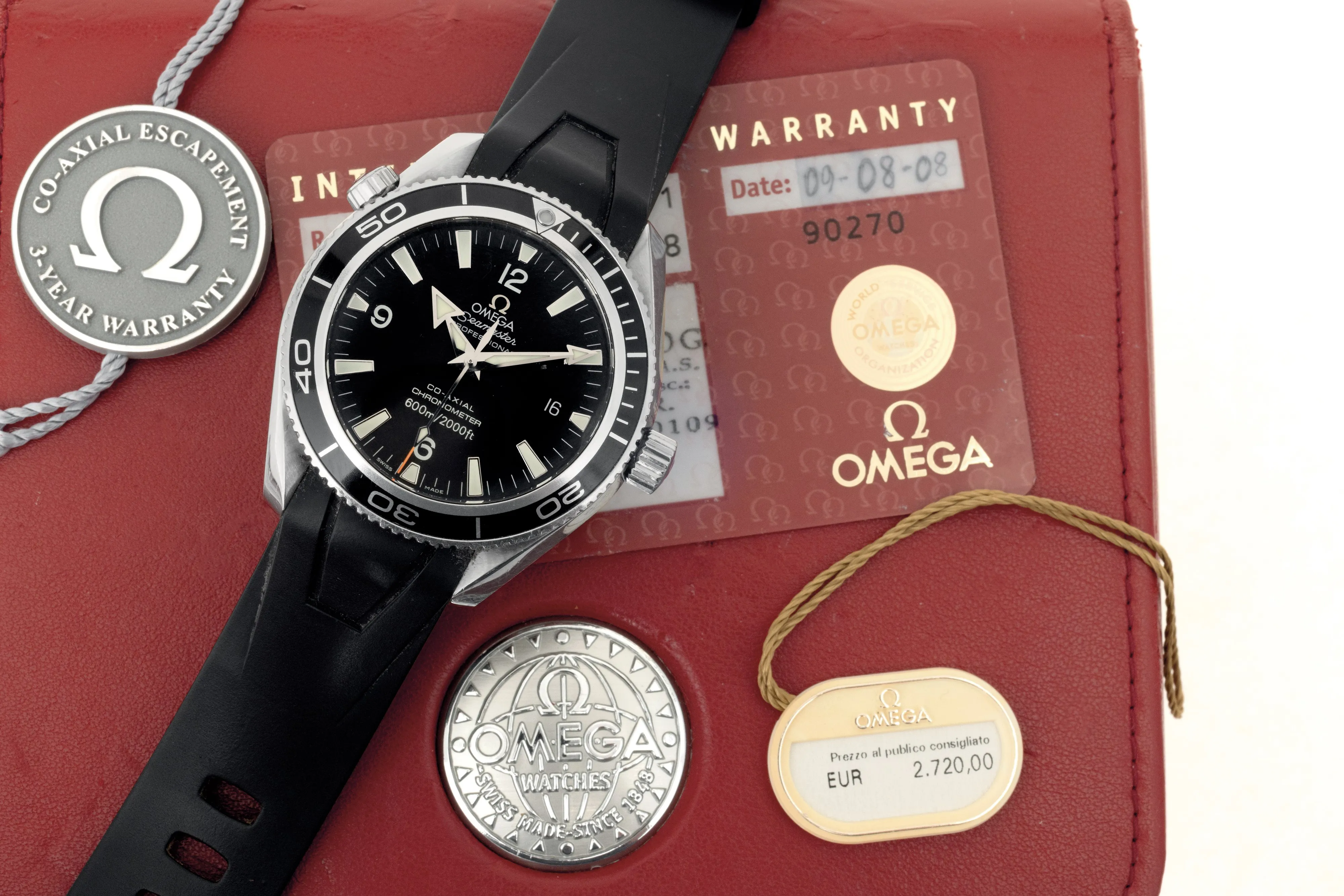 Omega Seamaster Planet Ocean 168.1651 42mm Steel Black 2