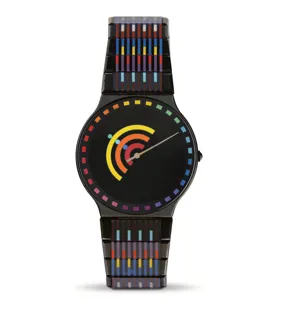 Movado Yaacov Agam Rainbow 84-40-886 Ceramic Black