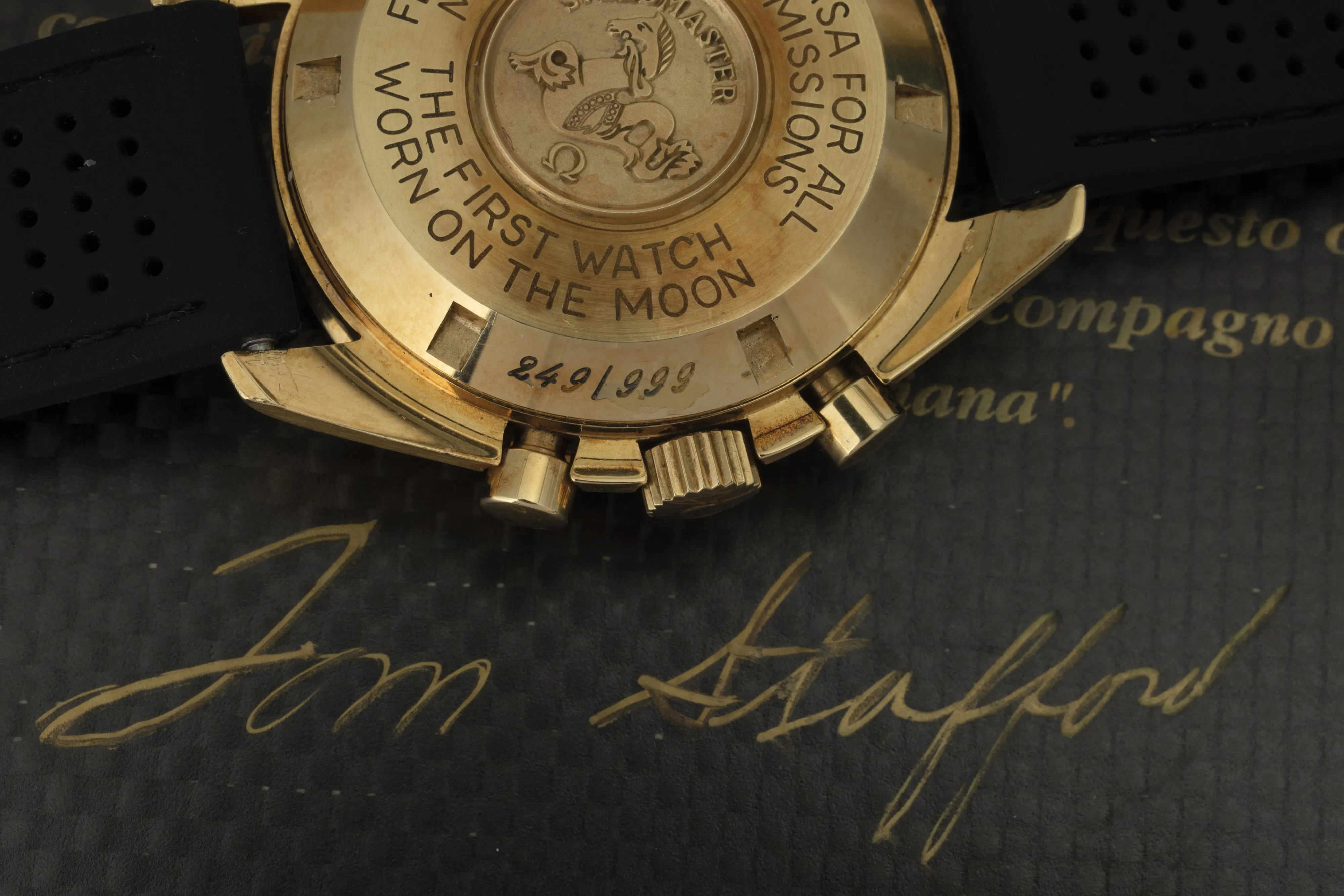 Omega Speedmaster 145.00.52 42mm Yellow gold Black 6