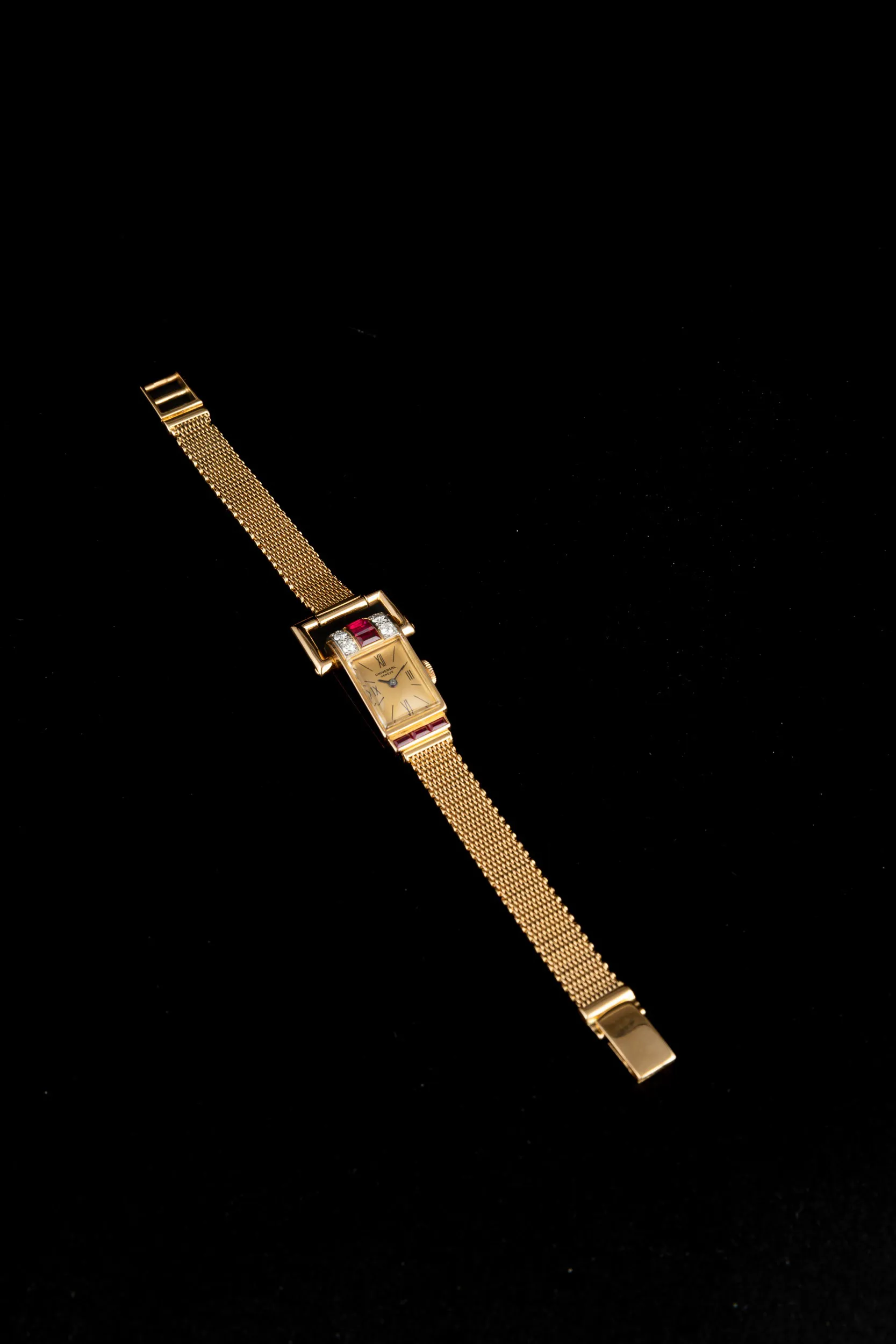 Universal Genève Lady Cocktail 23mm Yellow gold and Diamond Champagne 1