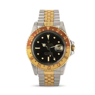 Rolex GMT-Master 16753 Yellow gold and Stainless steel Brown