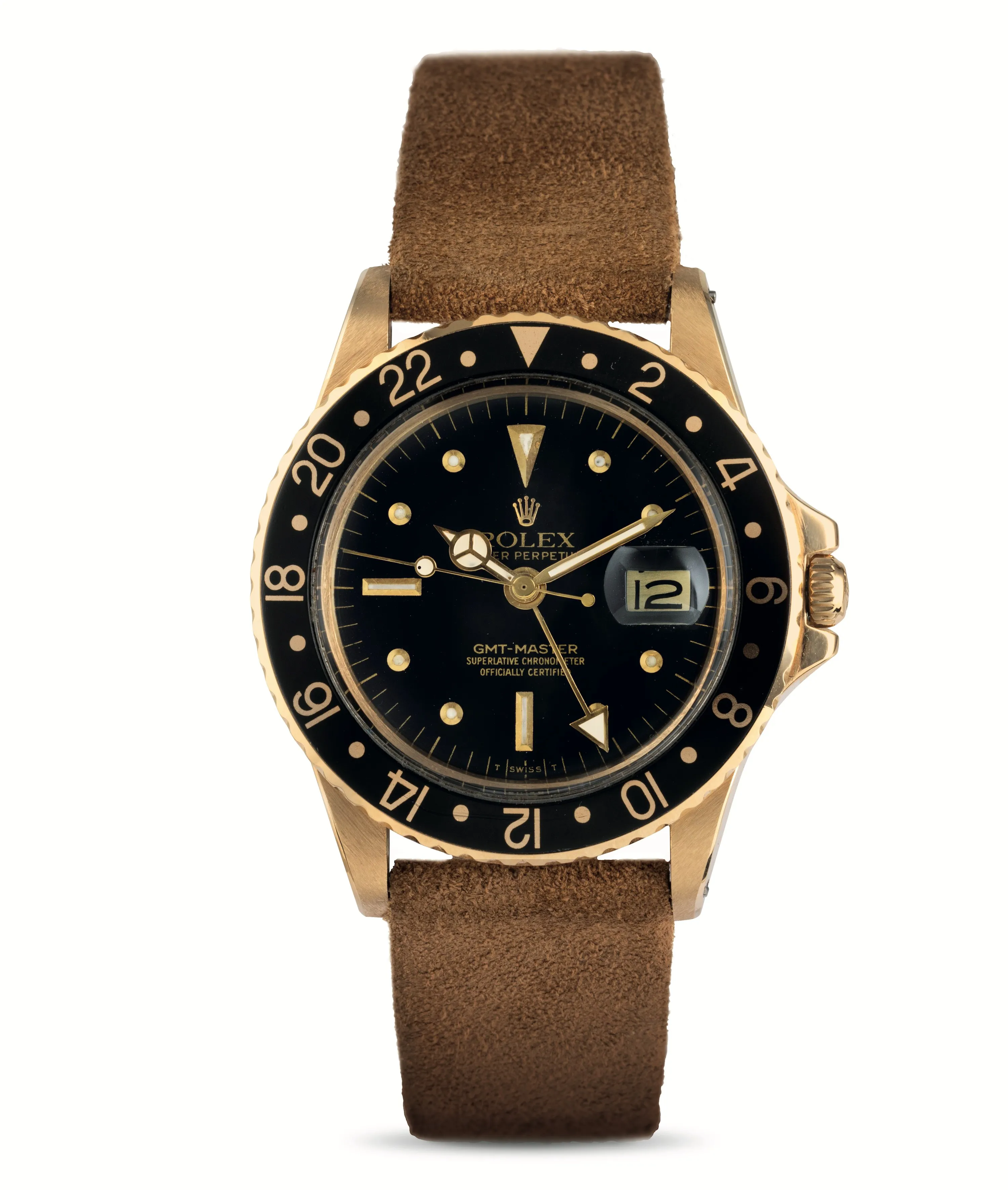 Rolex GMT-Master 1675 39mm Yellow gold Black