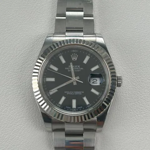 Rolex Datejust II 116334 41mm Stainless steel Black