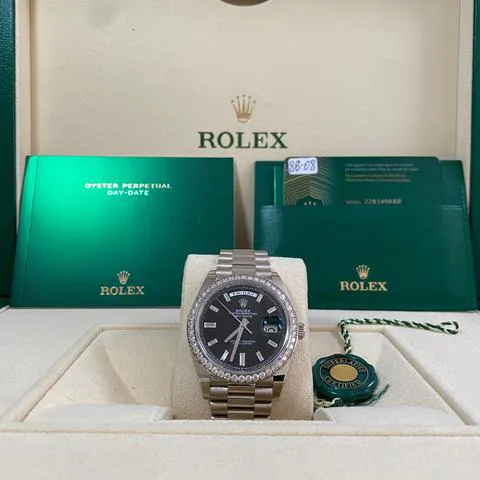 Rolex Day-Date 40 228349RBR 40mm White gold Black