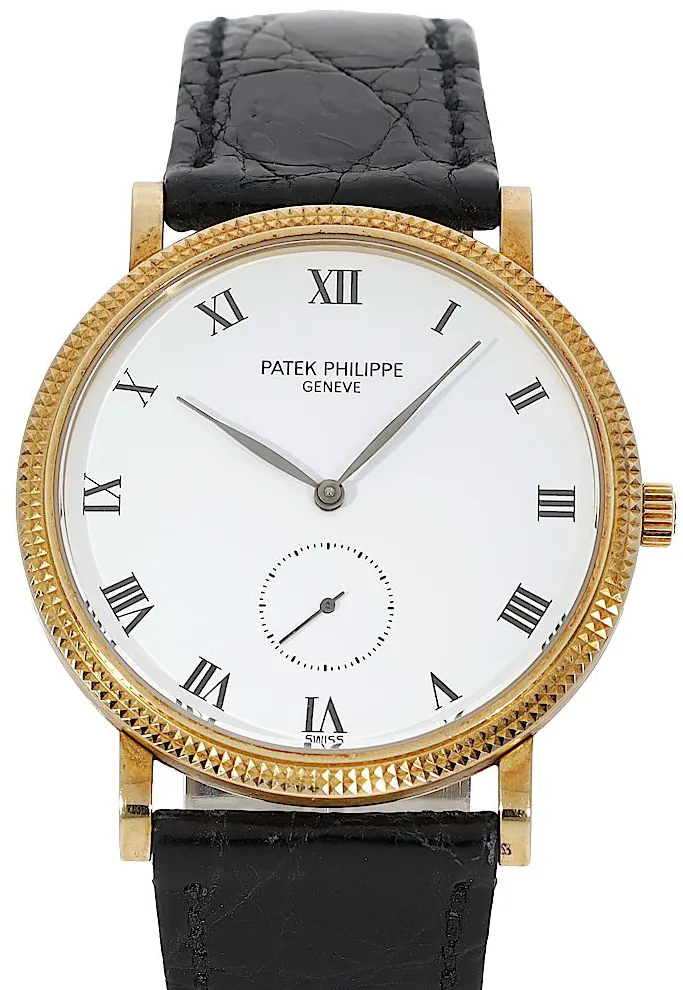 Patek Philippe Calatrava 3919J 33mm Yellow gold Weiß