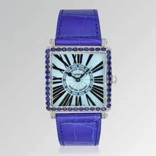 Franck Muller Master Square 6002MQZR Stainless steel Light blue