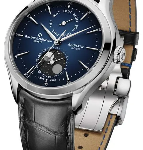 Baume & Mercier Clifton M0A10593 42mm Stainless steel Blue