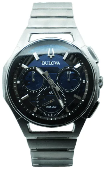 Bulova CURV 96A205/B-BLU 44mm Stainless steel Blue