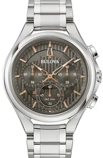 Bulova Curv Chronograph 96A298 Silver and Stainless steel Gray