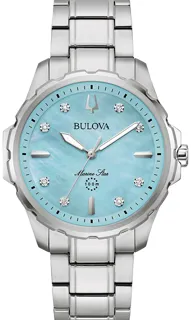 Bulova Marine Star 96P248 Stainless steel White