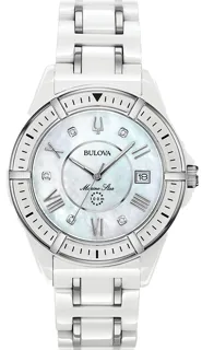 Bulova Marine Star 98P172 Ceramic White