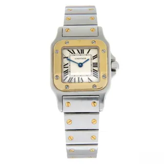 Cartier Santos 1567 Yellow gold and Stainless steel Silver