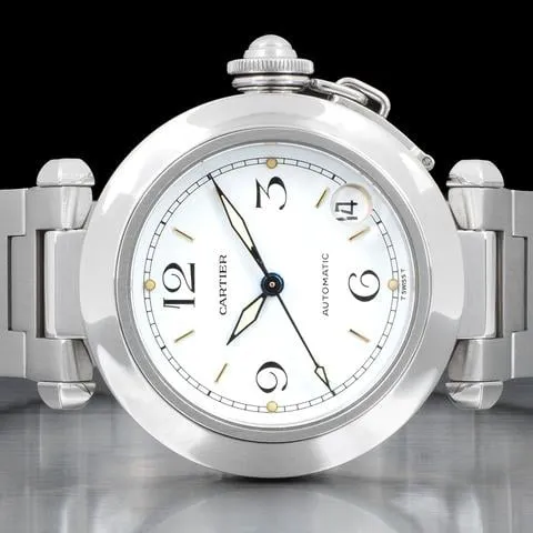 Cartier Pasha C W31015M7 35mm Stainless steel White