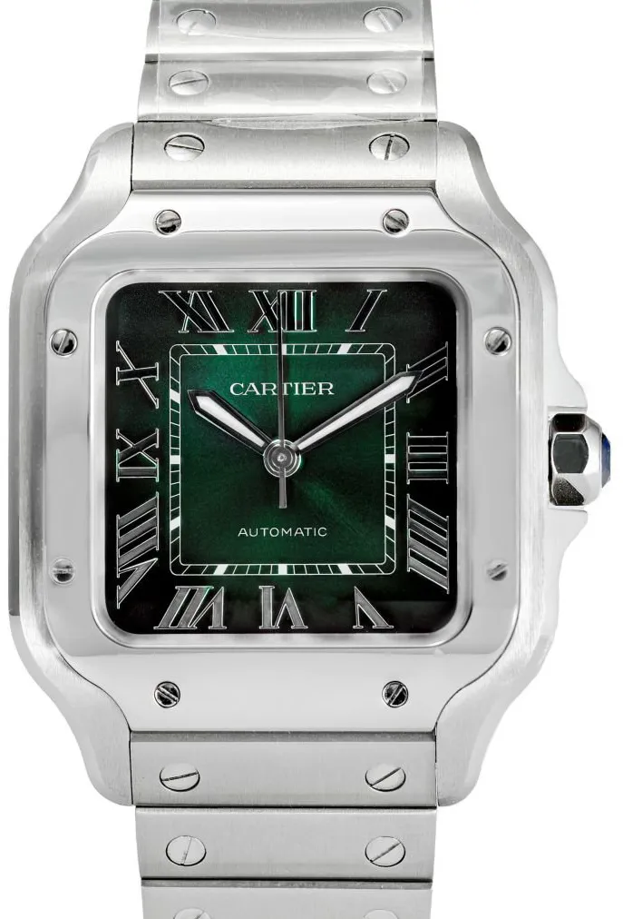 Cartier Santos WSSA0061 35mm Stainless steel Green