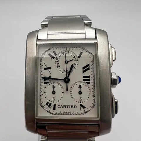 Cartier Cougar W51001Q3 28mm Stainless steel White