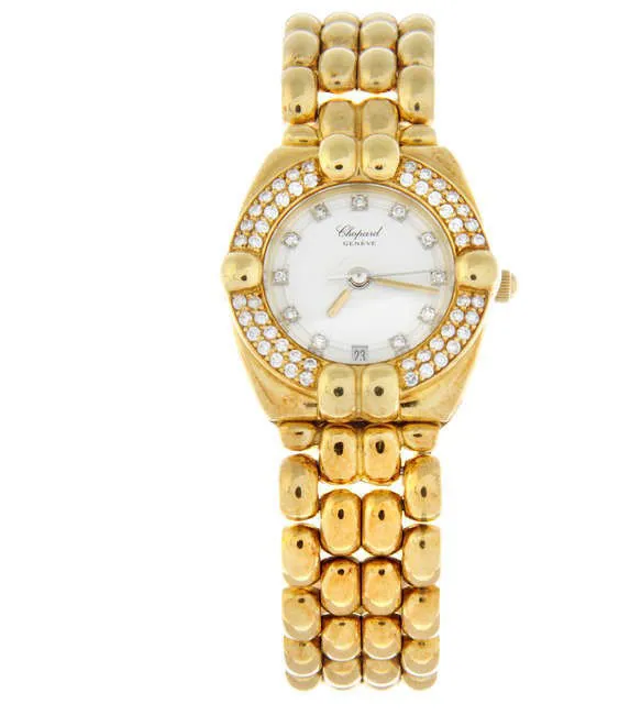 Chopard Gstaad 32-5219 23mm Yellow gold and diamond White