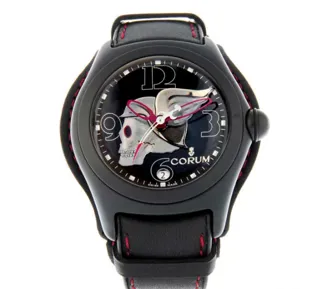 Corum Bubble Night Flyer 82.150.20 Stainless steel and PVD Black