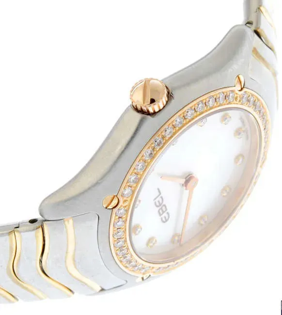 Ebel Classic Wave E1256F2S 27mm Stainless steel, yellow metal and diamonds Mother-of-pearl 2