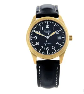 Glashütte Navigator 33070204 Yellow gold Black