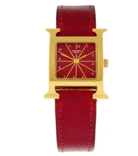 Hermès Heuer H HH1.201 Gold-plated Red