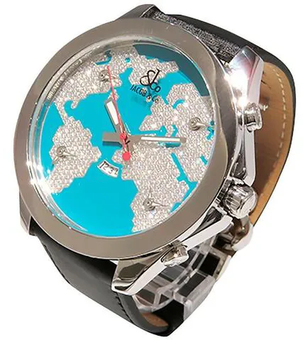 Jacob & Co. Five Time Zone 47mm Stainless steel Blue 1